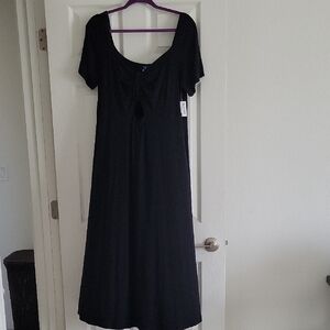 Old Navy Black Midi Dress